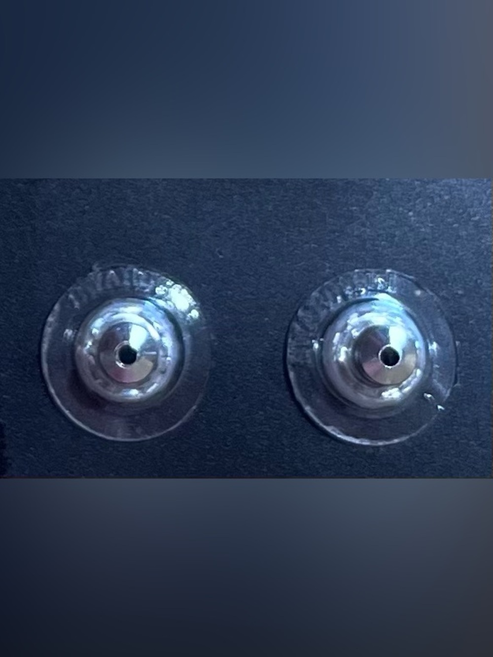 Swarovski Crystal Silver & Black Stud Earrings - - Picture 3 of 4